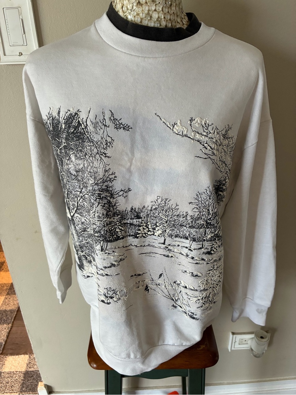 Vintage 90s Winter  Scenic Graphic Sweatshirt